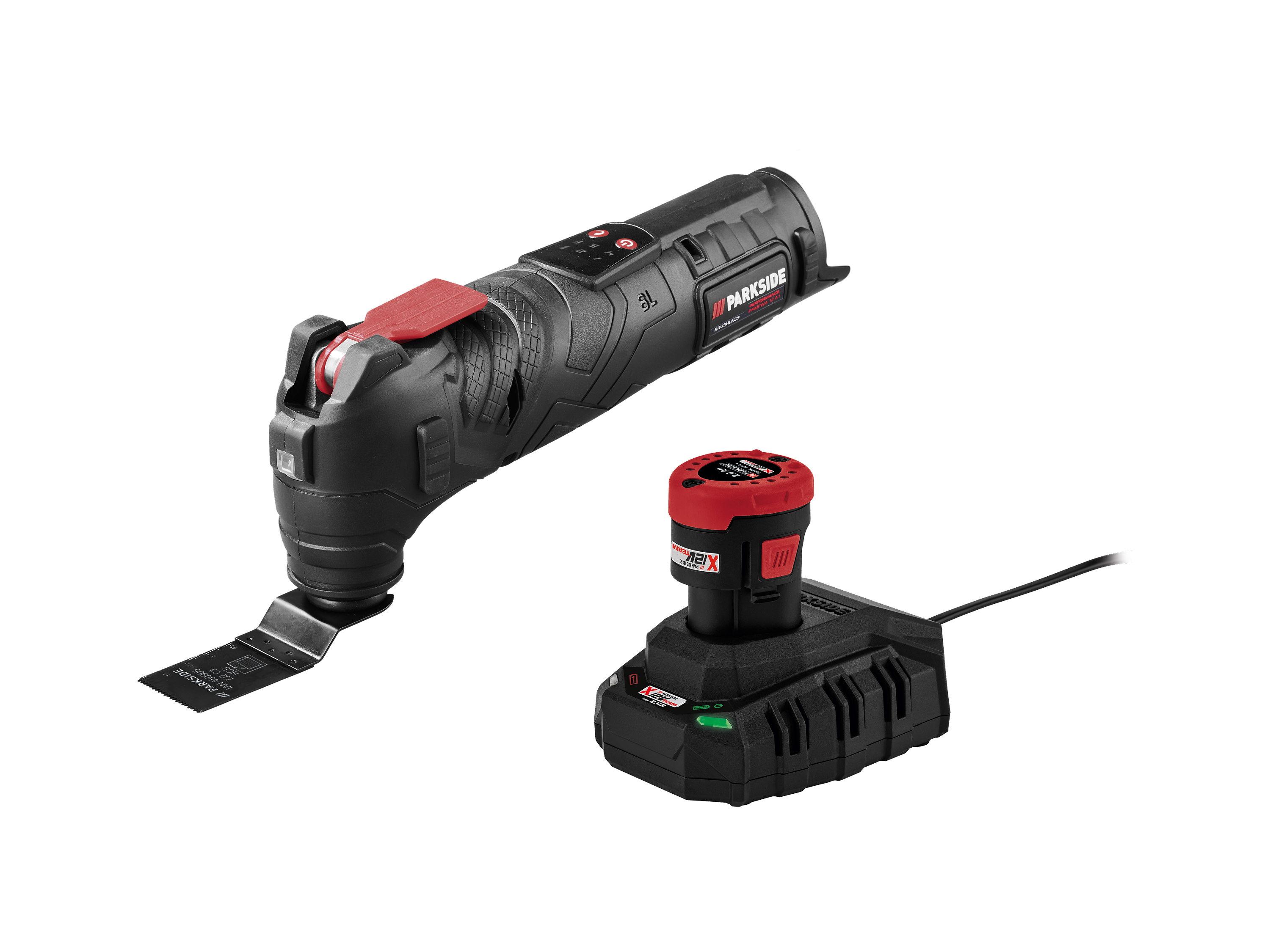 Zestaw Akumulatorowe narzędzie wielofunkcyjne, 12 V z akumulatorem, 2 Ah i ładowarką, 2,4 A