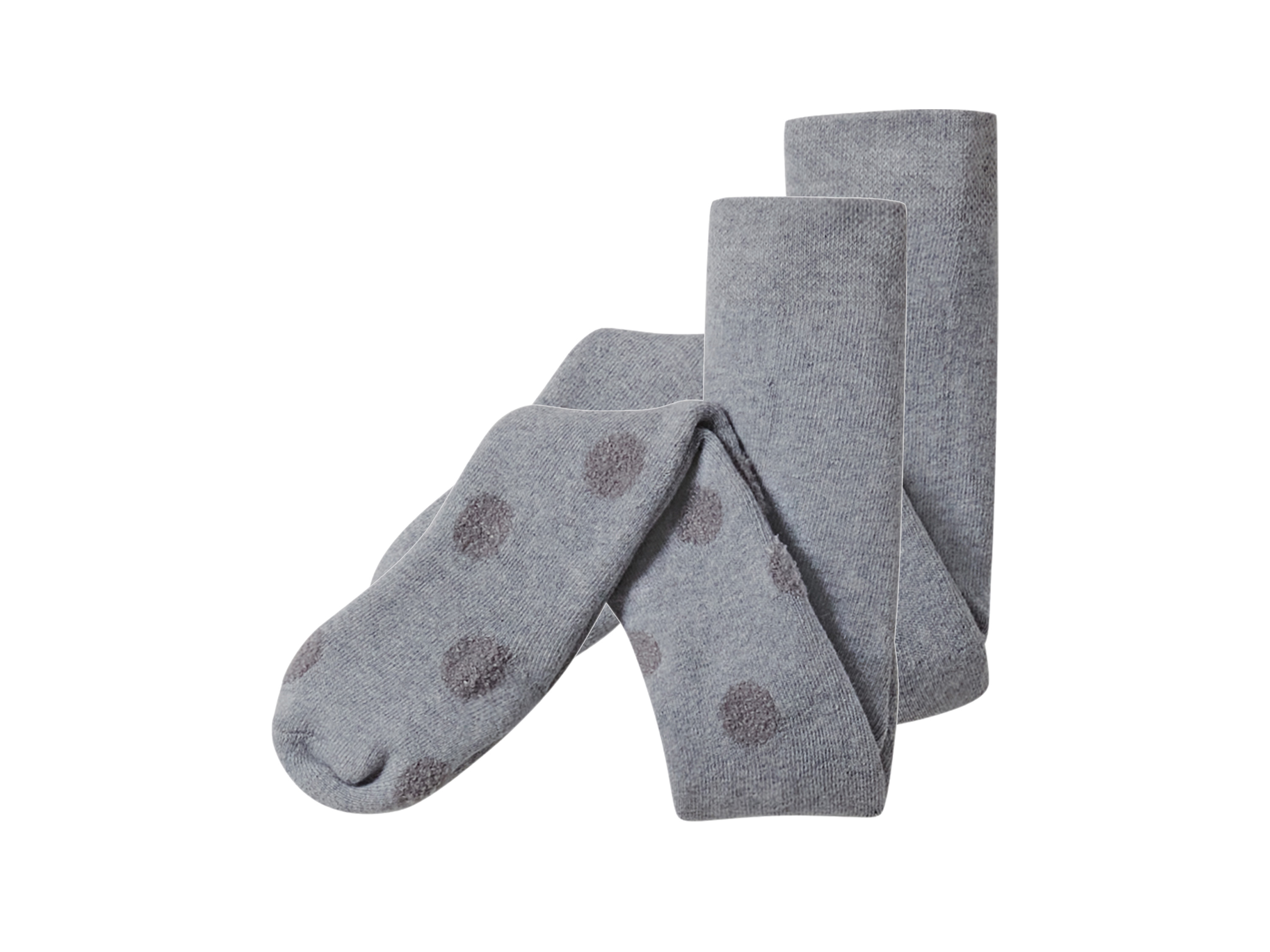 lupilu Rajstopy dziecięce z biobawełny, 2 pary Szary, 62/68