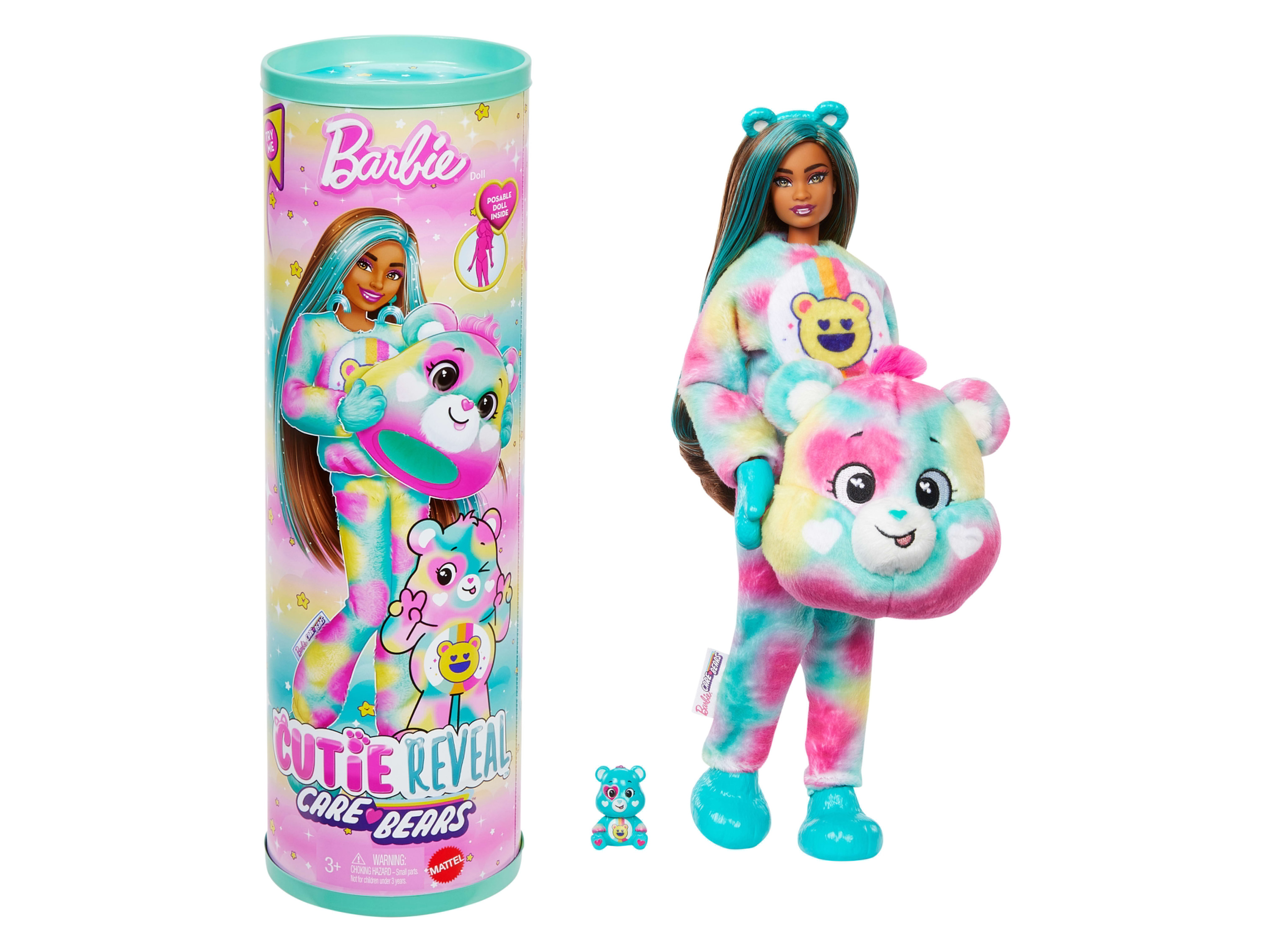 Barbie Lalka Cutie Reveal x Care Bears Good-Vibes Bear