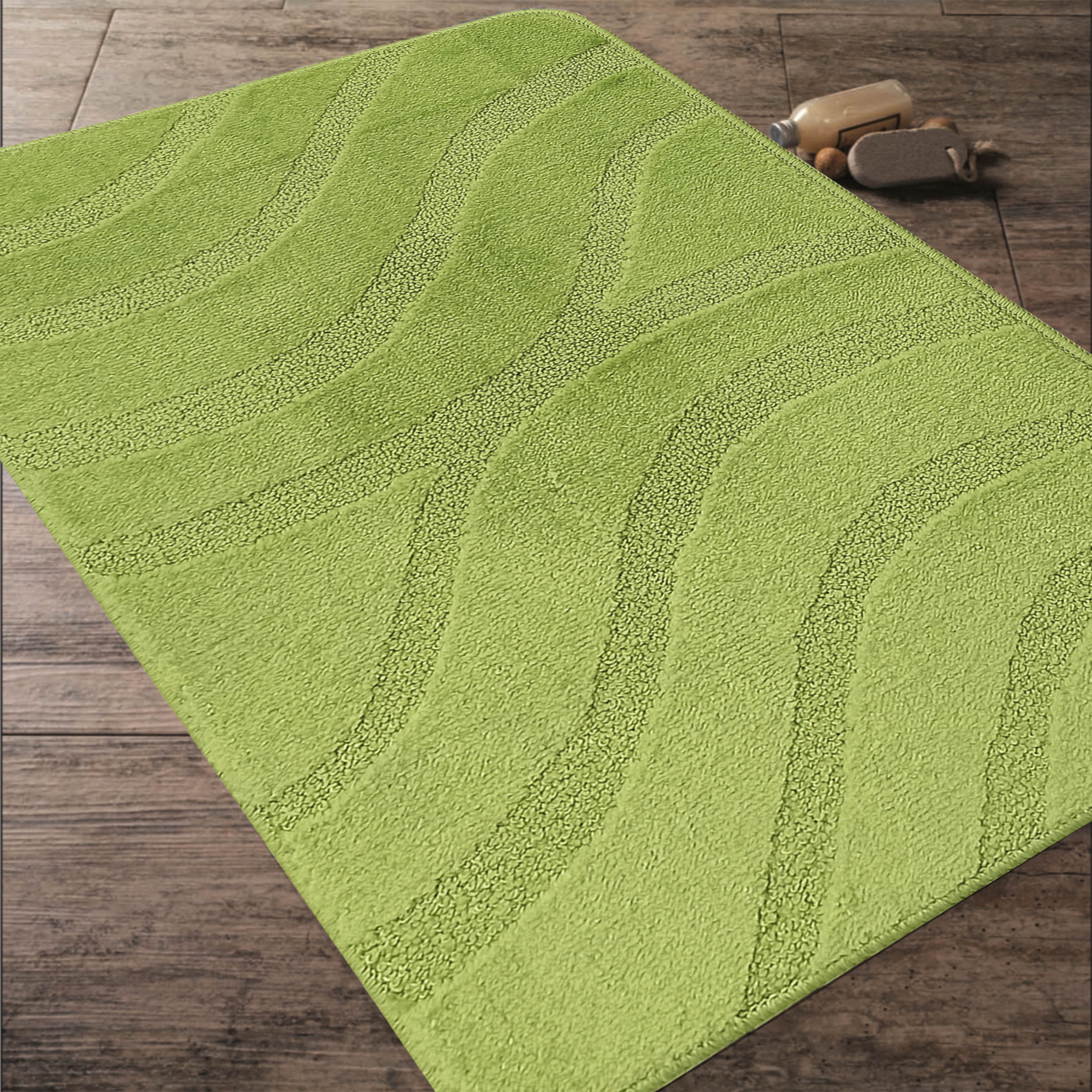 Komplet Dywaników Łazienkowych Montana Symphony - Zielony Pod WC Antypoślizgowy