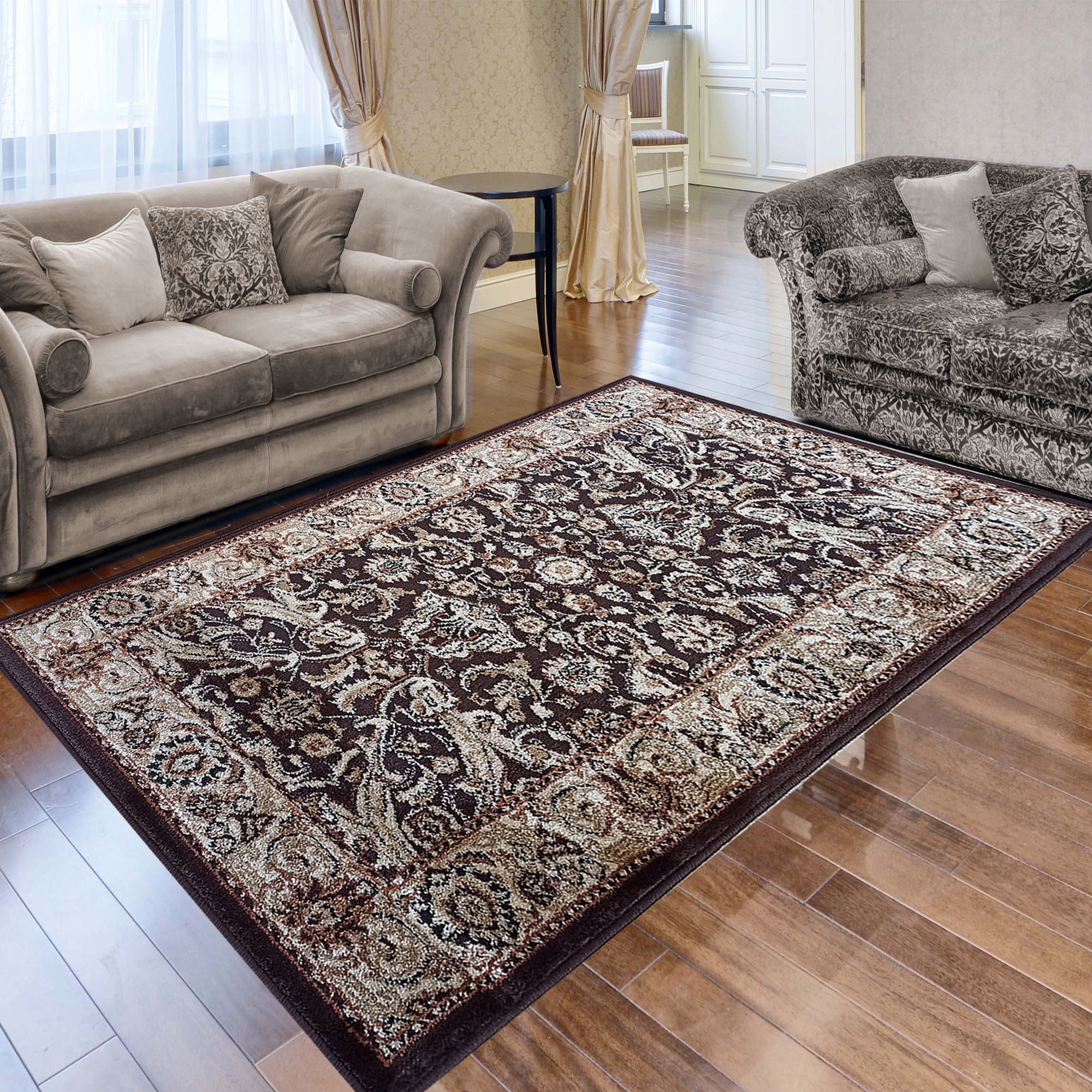 Dywan - 240 x 330 cm - Brązowy - Ekskluzywny - Dywanopol