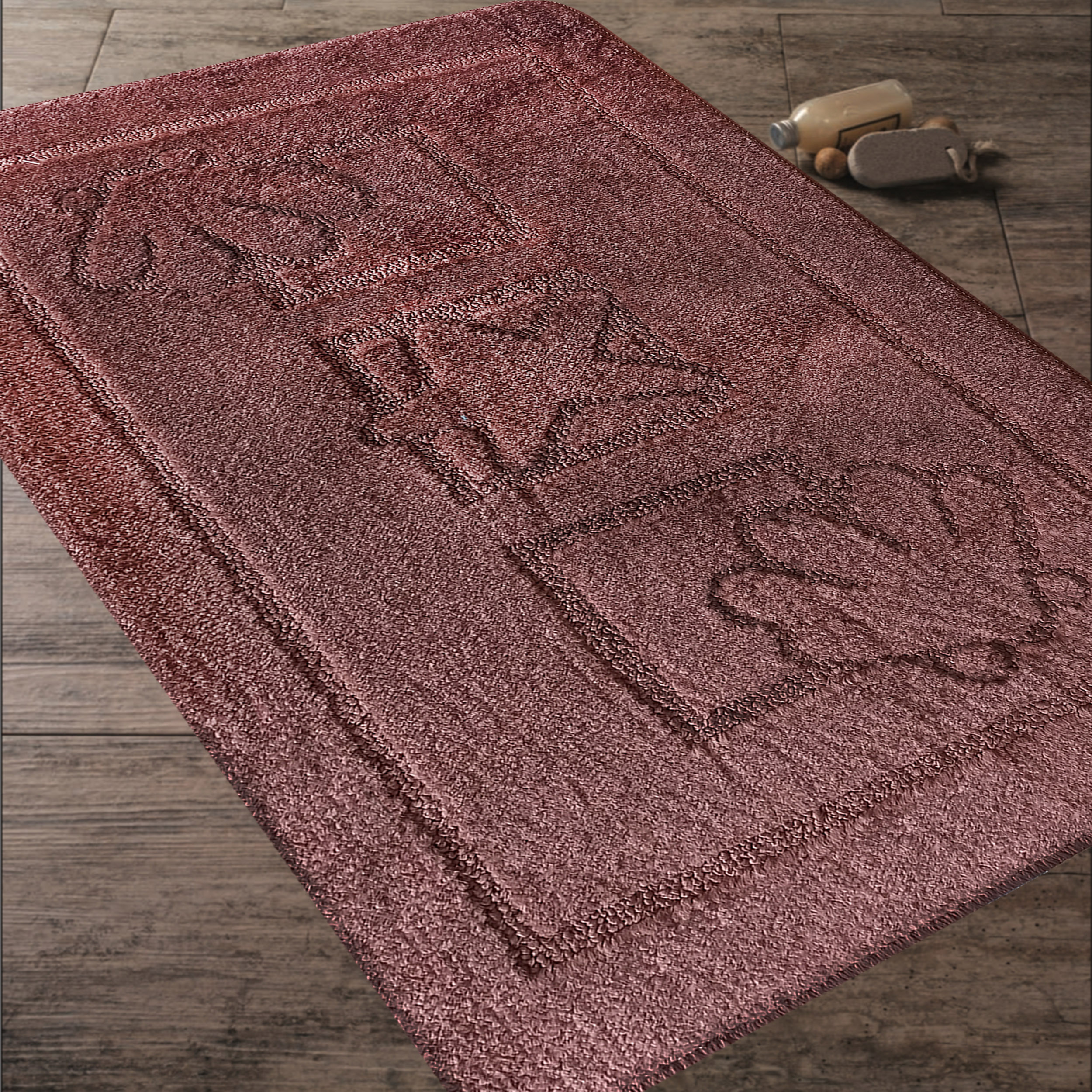 Komplet Dywaników Łazienkowych Montana Maritime - Brązowy Pod WC Antypoślizgowy