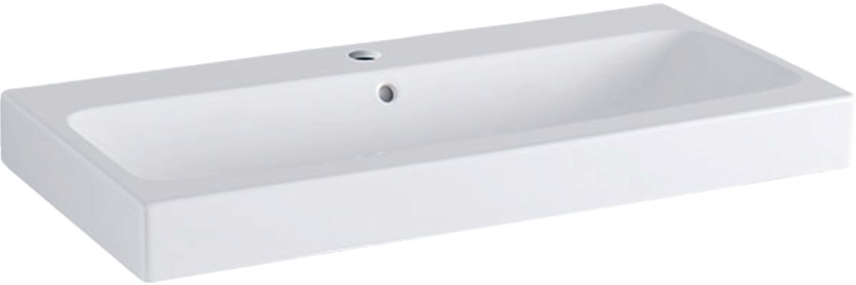 Darmowa Dostawa - Umywalka 90x48.5 cm prostokątna meblowa biała Geberit iCon 124090600