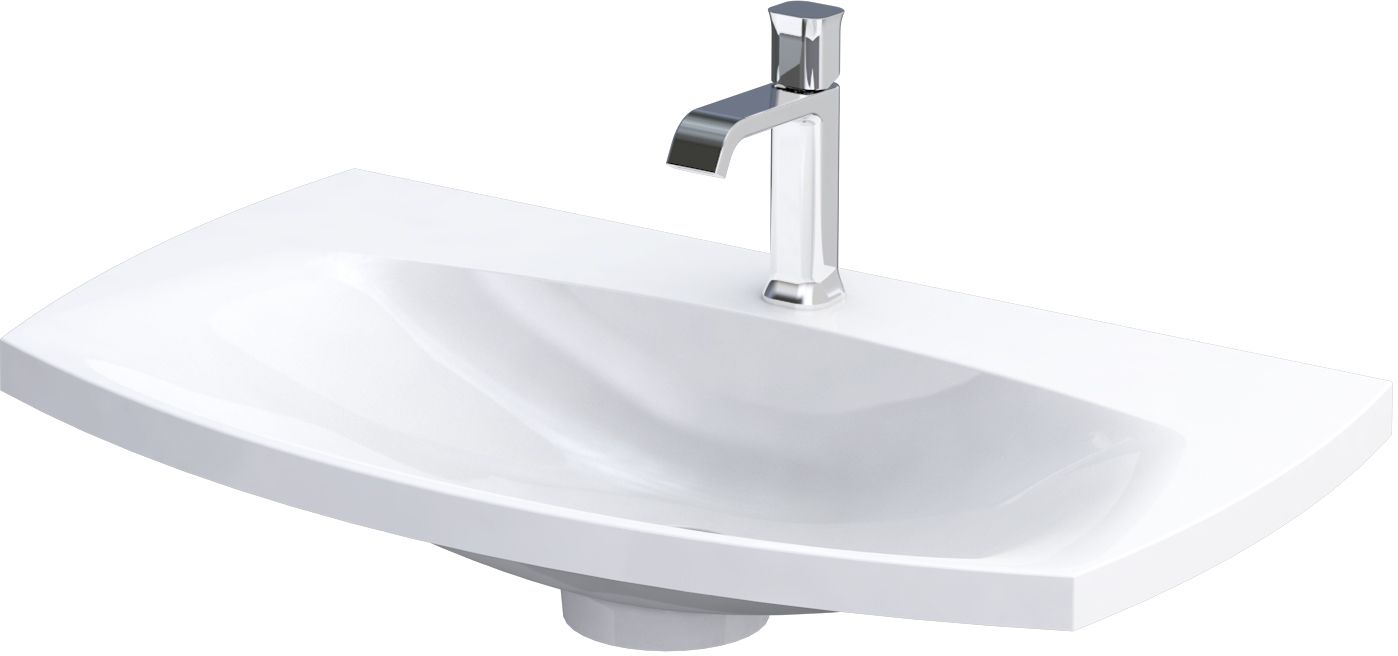 Darmowa Dostawa - Umywalka 82x48 cm prostokątna meblowa biała Oristo Louis UMELU8292