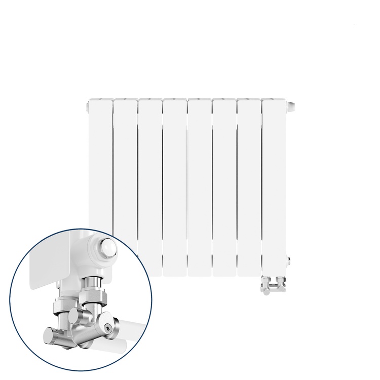 Darmowa Dostawa - Grzejnik pokojowy 57x64.4 cm podłączenie dolne biały KFA Armatura ADR 76308144