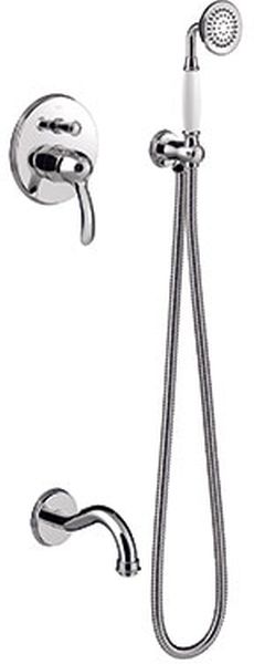 Darmowa Dostawa - Zestaw prysznicowy podtynkowy chrom Tres Monoclasic 24218005