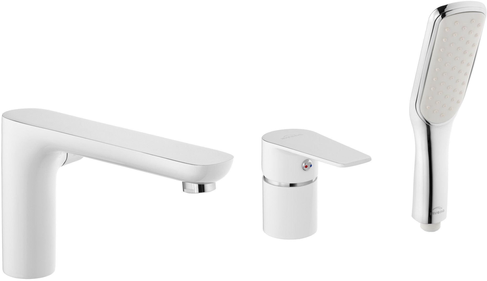 Darmowa Dostawa - Bateria wannowo-prysznicowa nawannowa chrom Invena Dokos BW19S02