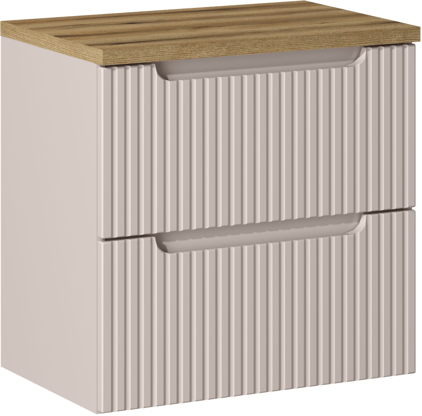 Darmowa Dostawa - Szafka z blatem 60x39x57 cm podumywalkowa wisząca beżowa Comad Nova Cashmere SETNOCBOAK60CMS