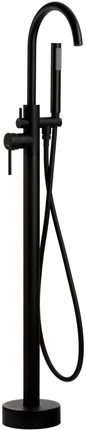 Darmowa Dostawa - Bateria wannowo-prysznicowa wolnostojąca czarny Corsan Basic CMB7535BL