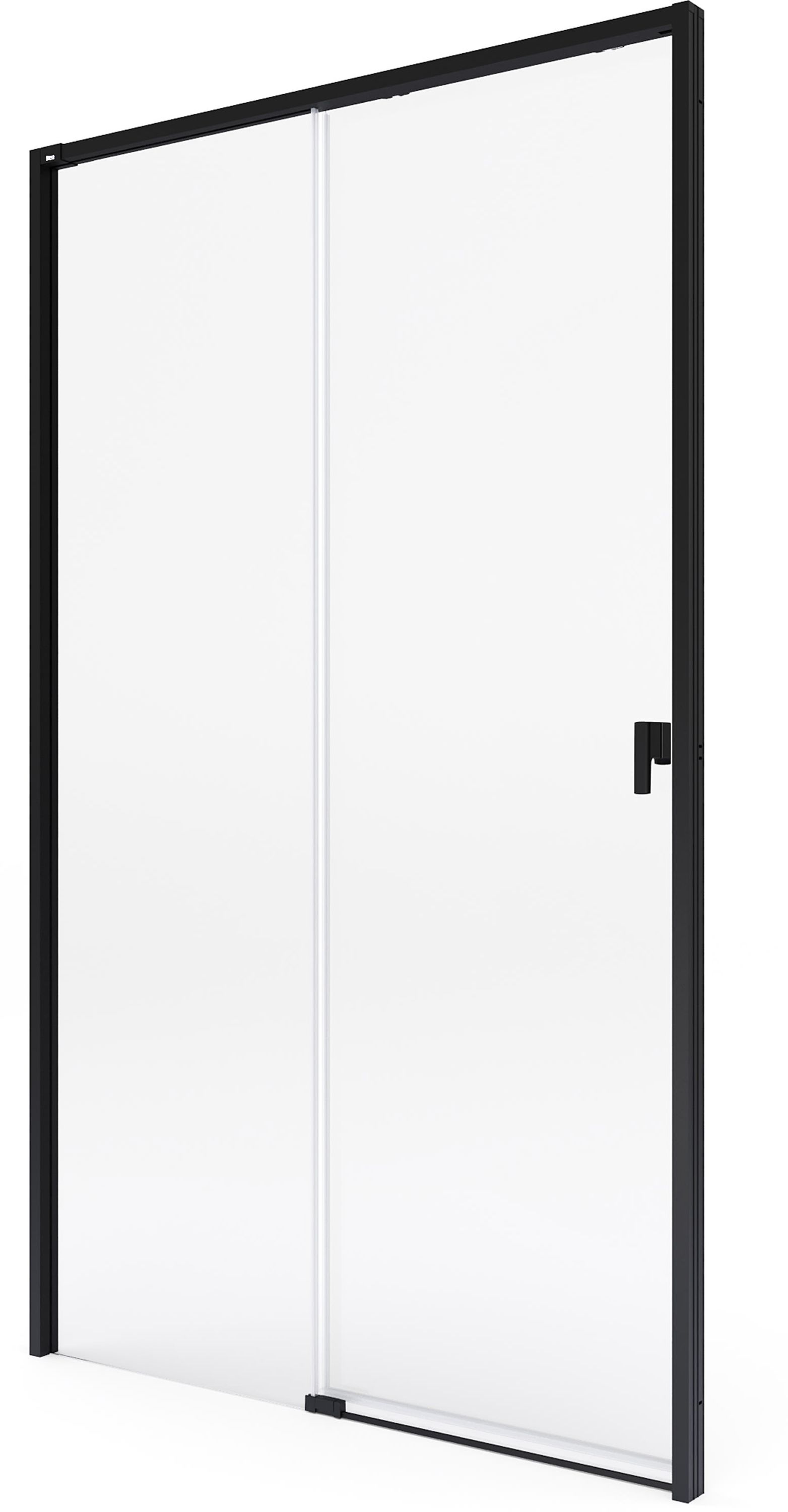 Darmowa Dostawa - Drzwi prysznicowe 140 cm rozsuwane czarny mat/szkło przezroczyste Roca Metropolis-N AMP1314016M