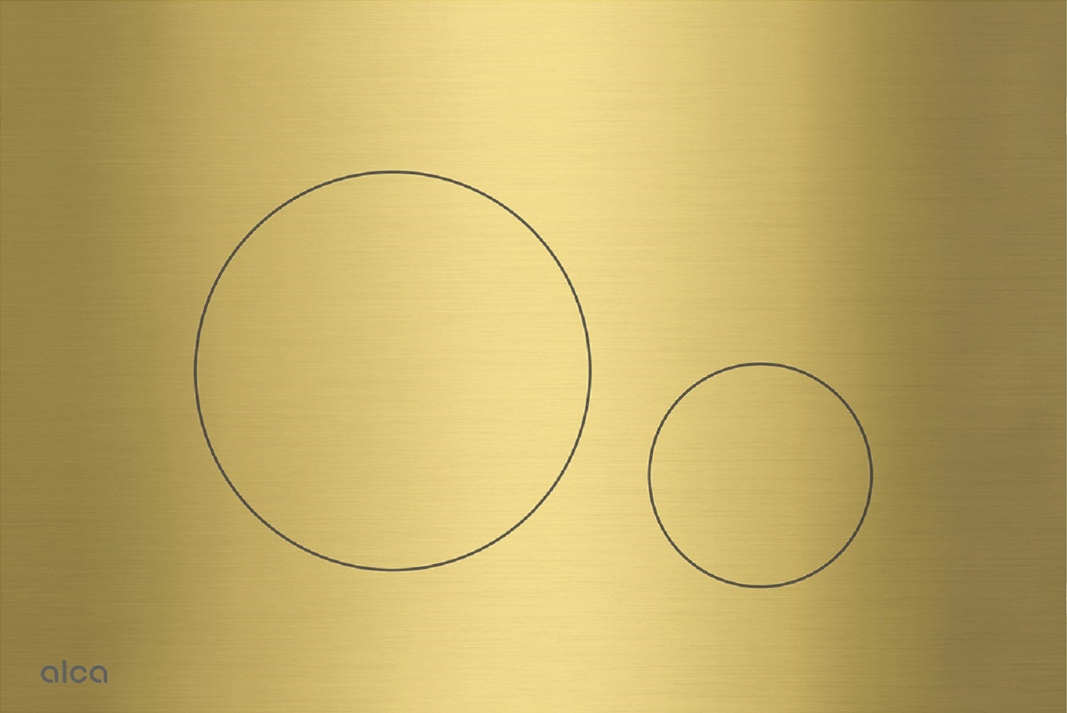 Darmowa Dostawa - Przycisk spłukujący do wc złoty Alca Flat TURNBRASS