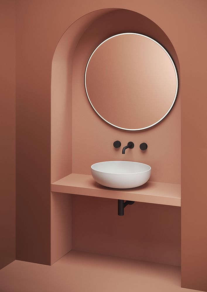 Darmowa Dostawa - Umywalka 50x50 cm okrągła nablatowa biała Art Ceram Jolie JOL0010500