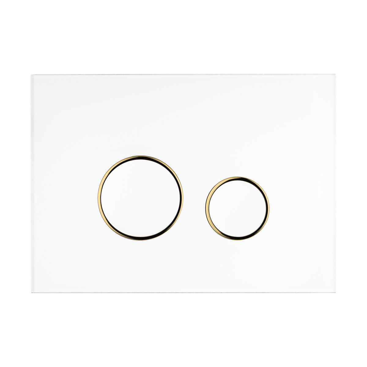 Darmowa Dostawa - Przycisk spłukujący do wc biały/złoty mat/biały Oltens Lule 57106000