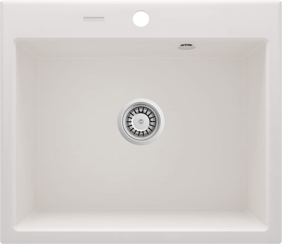 Darmowa Dostawa - Zlewozmywak granitowy 60x52 cm biały Deante Andante ZQNA103