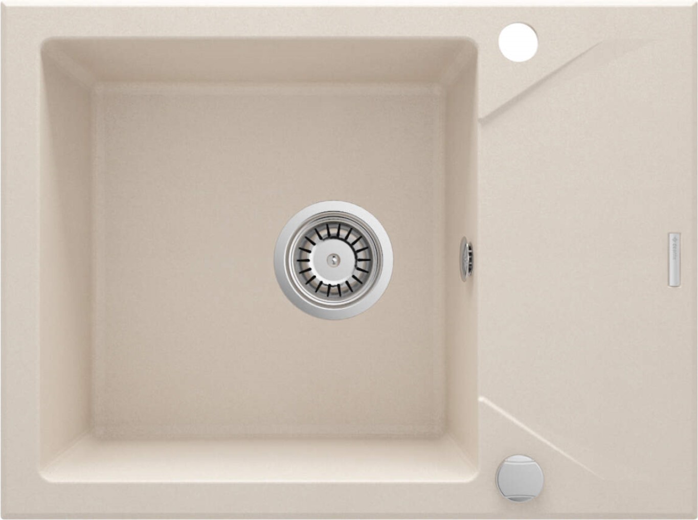 Darmowa Dostawa - Zlewozmywak granitowy 59x44 cm beżowy Deante Evora ZQJ511A