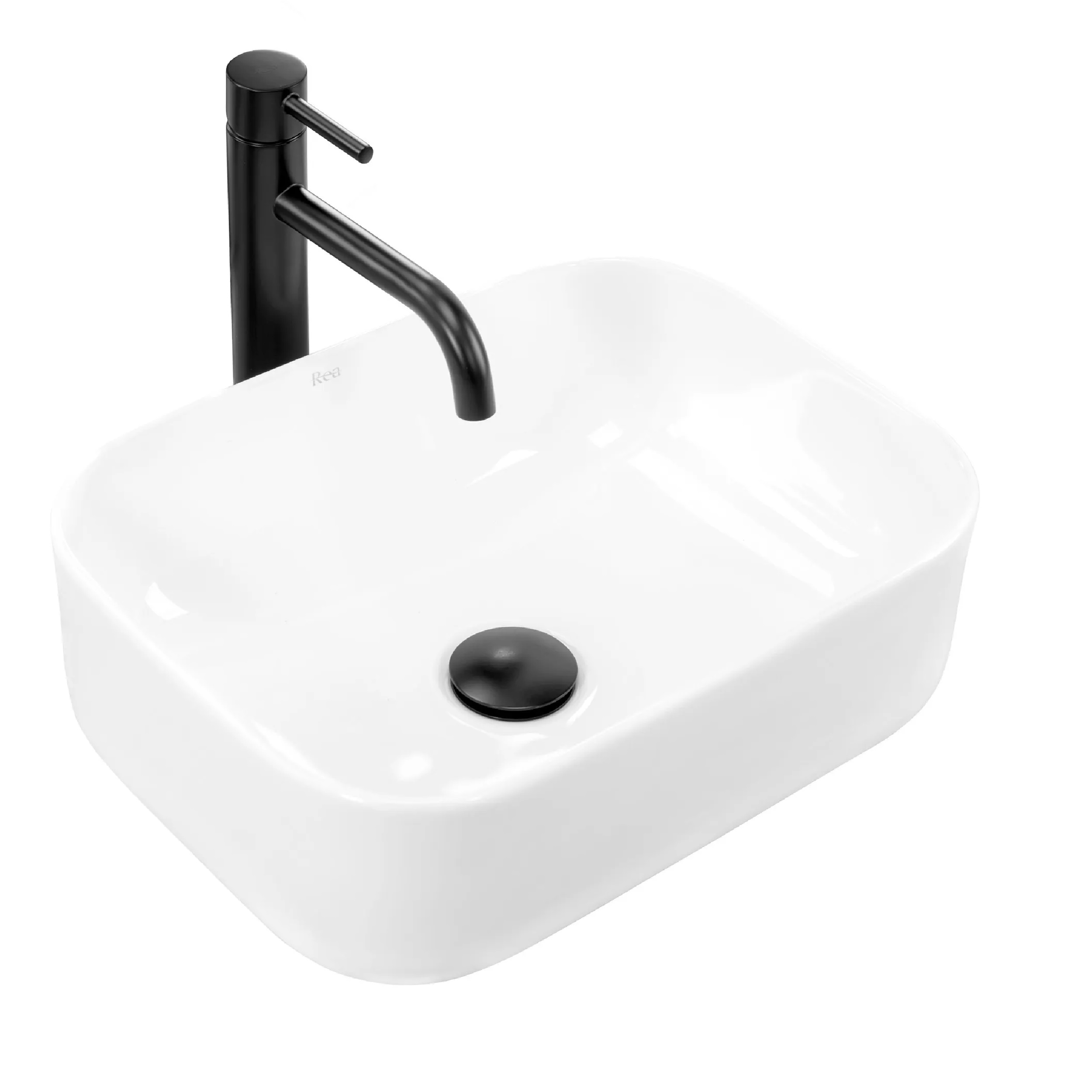 Darmowa Dostawa - Umywalka 40.5x31 cm prostokątna biały Rea Demi REAU5064