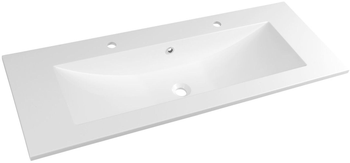 Darmowa Dostawa - Umywalka 120x45 cm prostokątna wpuszczana biała Sapho Yukon YU122