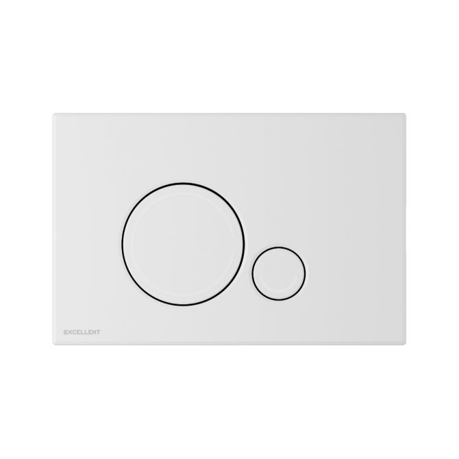 Darmowa Dostawa - Przycisk spłukujący do wc biały Excellent Ringo INEXRI230150WH