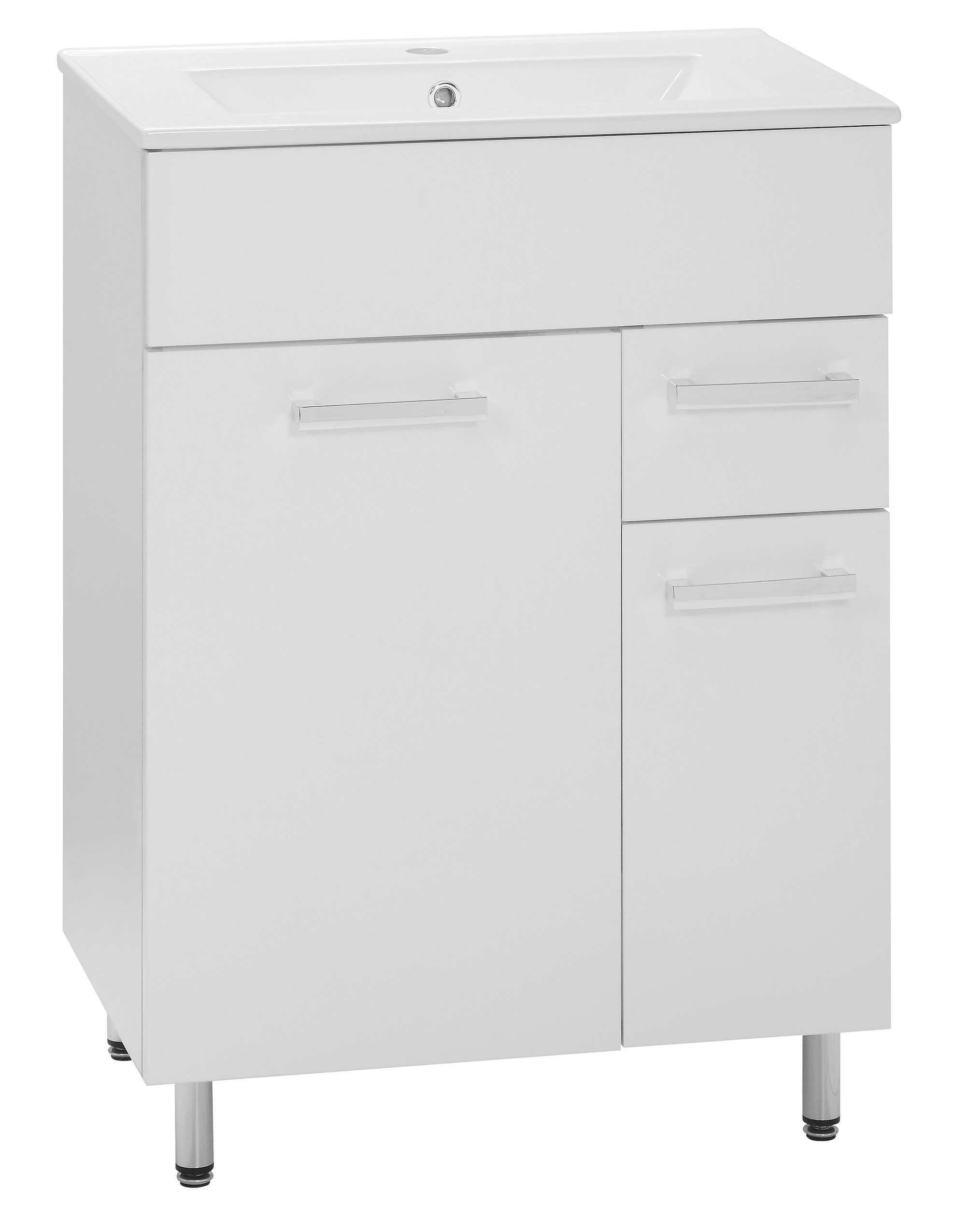 Darmowa Dostawa - Umywalka z szafką 61 cm białą Astor Lupo AMLUU60127