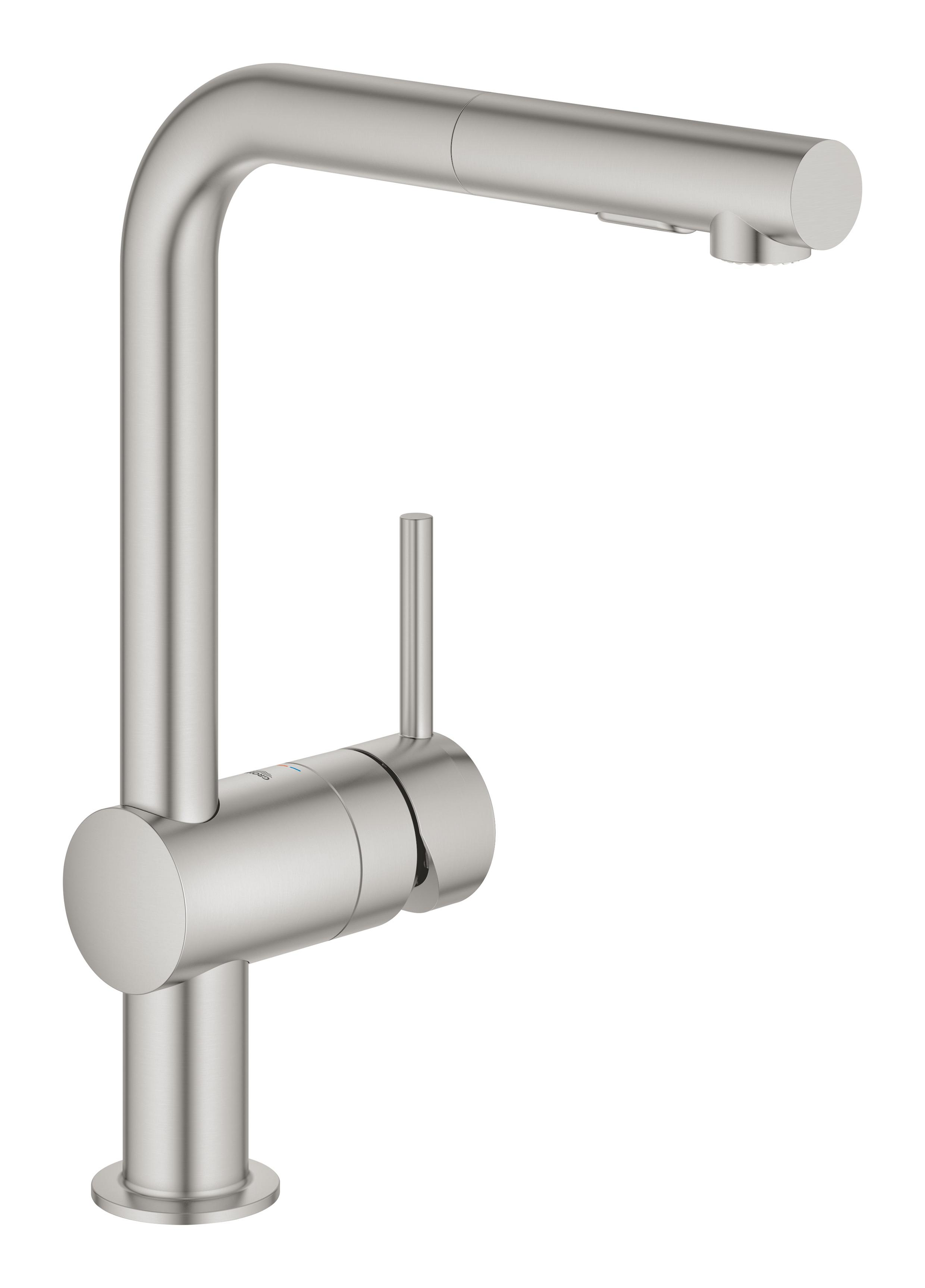 Darmowa Dostawa - Bateria kuchenna stojąca stal Grohe Minta 30274DC0