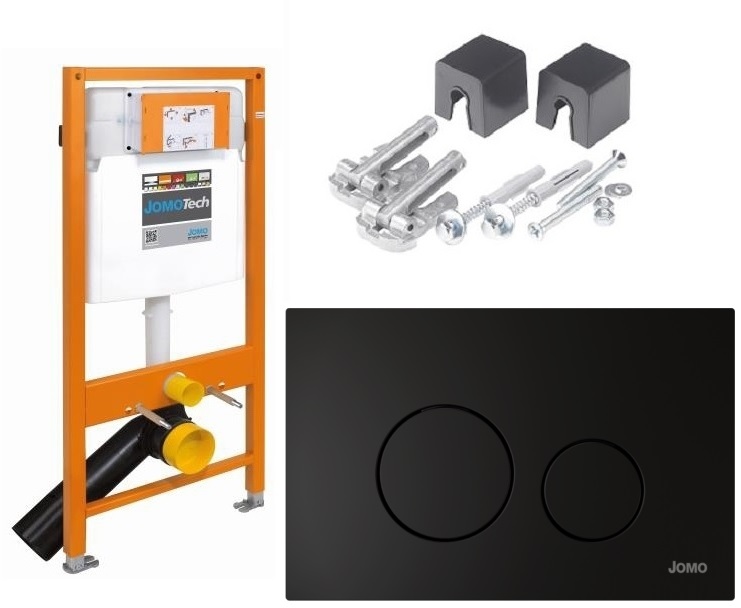 Darmowa Dostawa - Stelaż podtynkowy z przyciskiem spłukującym do miski wc wiszącej Werit JOMOTech 103000000080