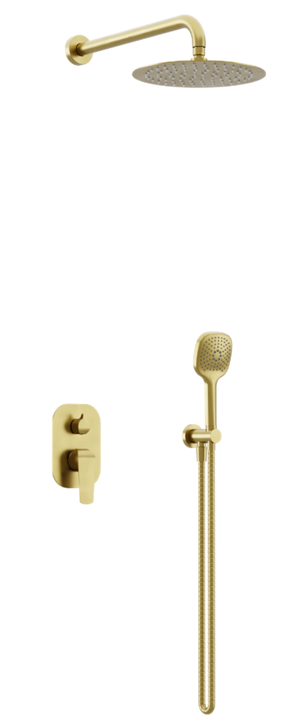 Darmowa Dostawa - Zestaw prysznicowy podtynkowy z deszczownicą złoty Excellent Clever 2.0 AREXSET4145GB