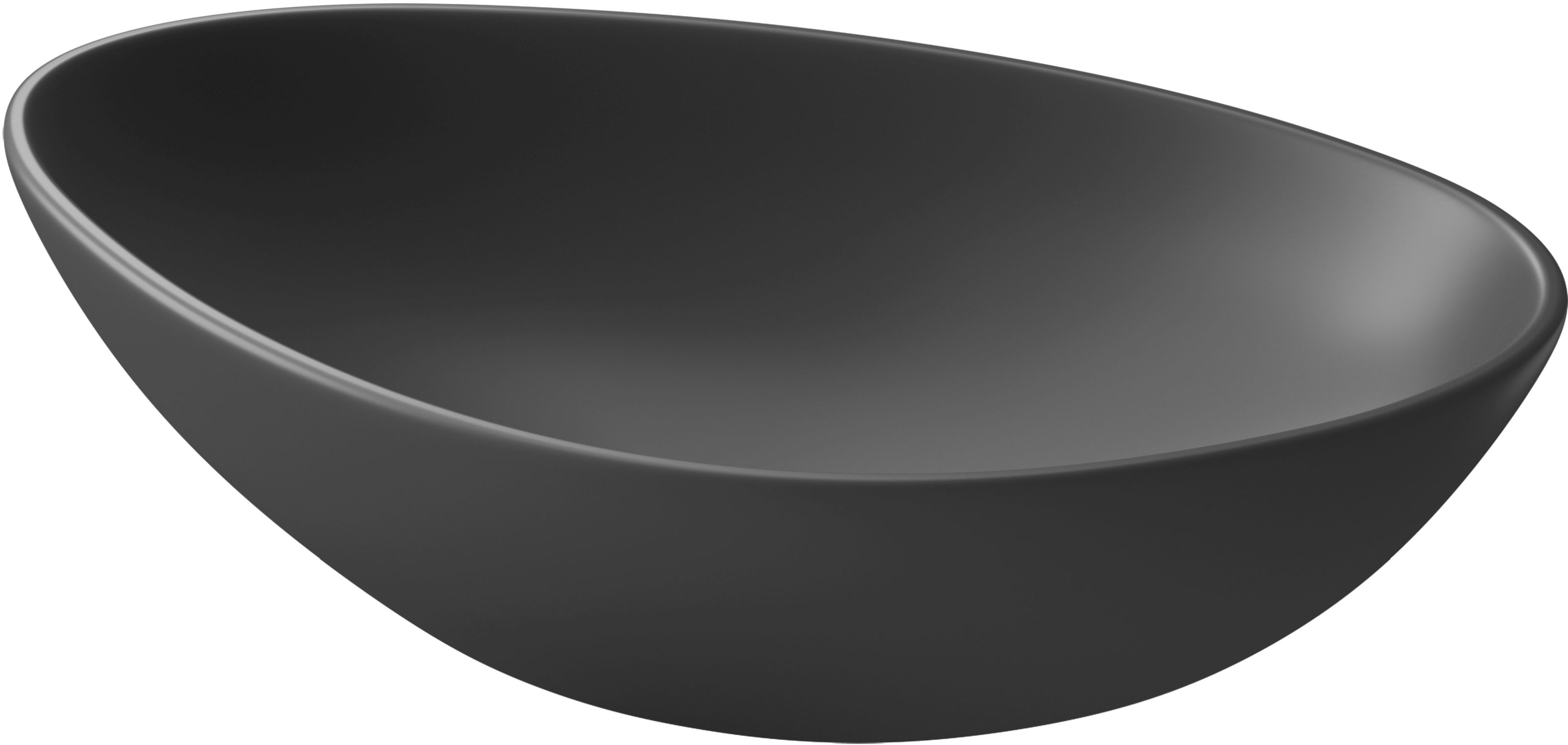 Darmowa Dostawa - Umywalka 56.5x36.5 cm nablatowa antracyt Cersanit Moduo K116106