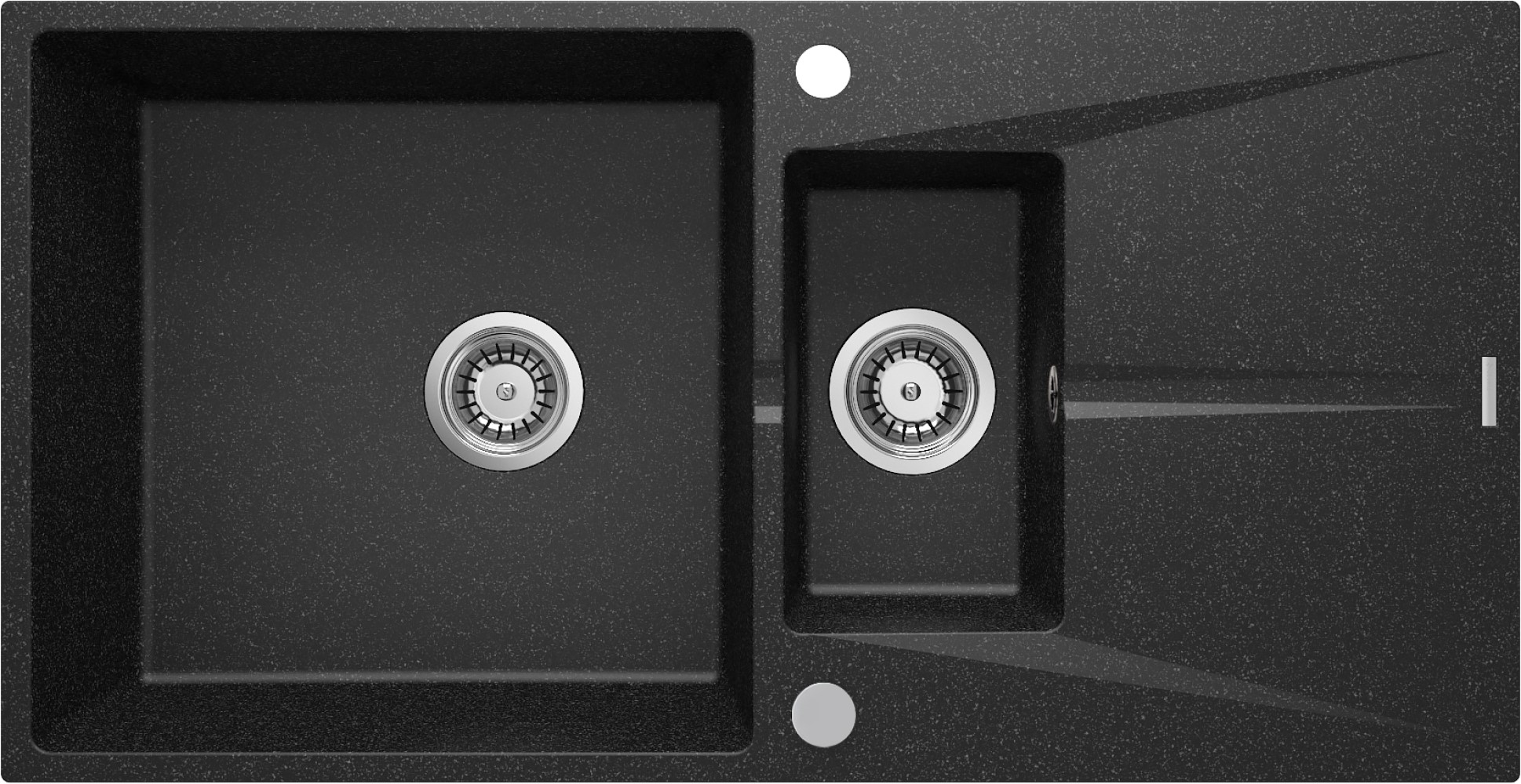 Darmowa Dostawa - Zlewozmywak granitowy 97x50 cm szary/grafitowy/onyx Deante Corio ZRC2513