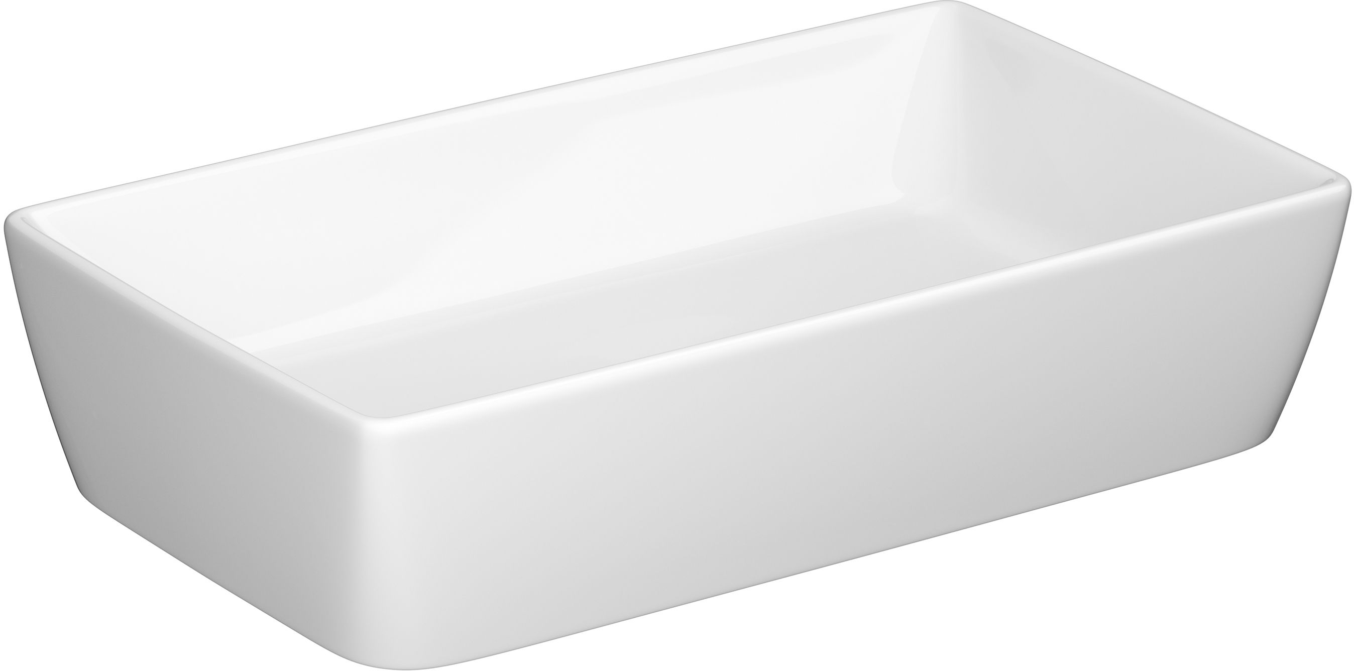 Darmowa Dostawa - Umywalka 60.5x36 cm prostokątna nablatowa biała Cersanit City K35047