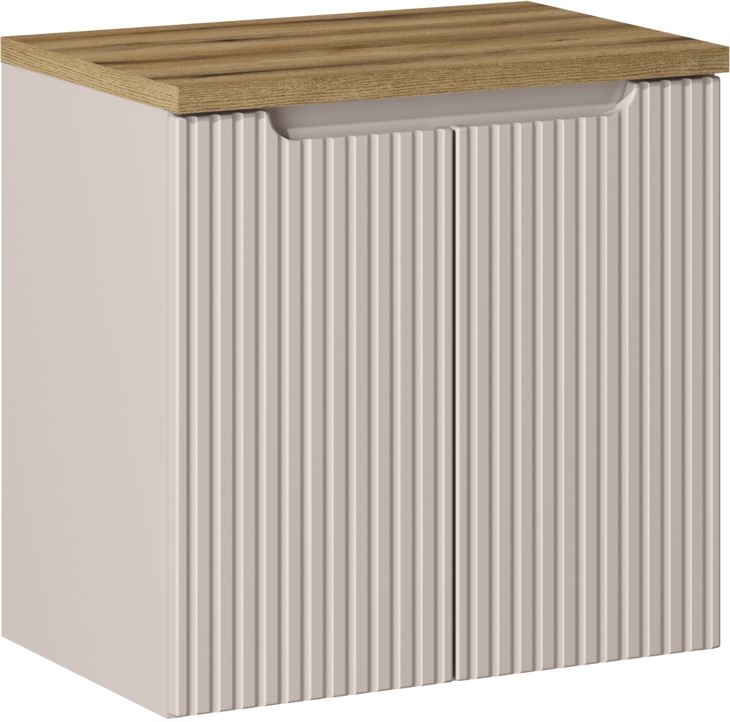 Darmowa Dostawa - Szafka z blatem 60x39x57 cm podumywalkowa wisząca beżowa Comad Nova Cashmere SETNOCBOAK60CMD