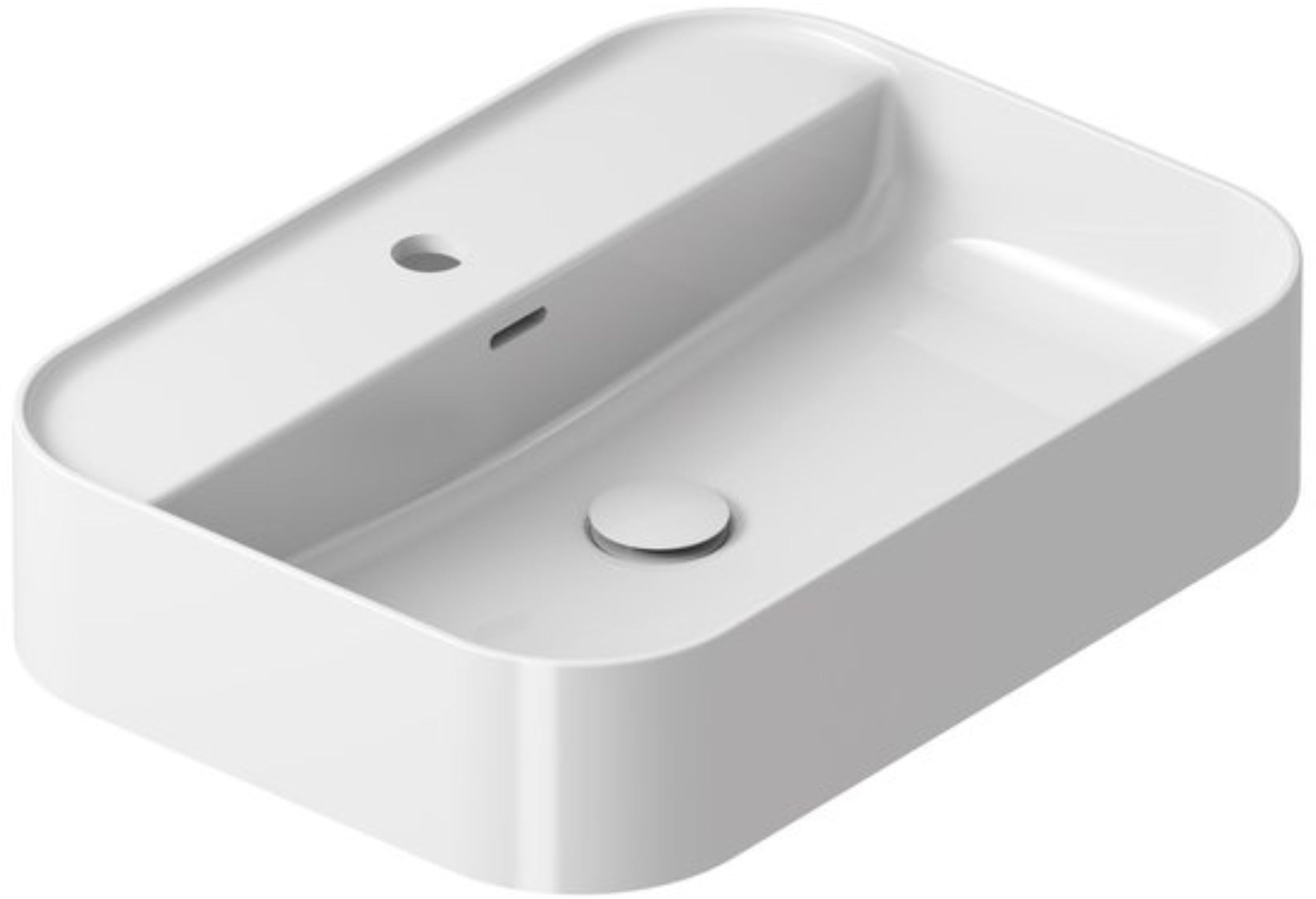 Darmowa Dostawa - Umywalka 55x40 cm prostokątna nablatowa biała Ravak Ceramic XJX01155005