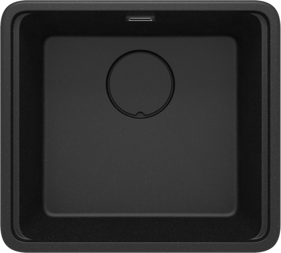 Darmowa Dostawa - Zlewozmywak granitowy 50x45 cm czarny-szary/grafitowy/onyx Deante Momi ZKMG10A