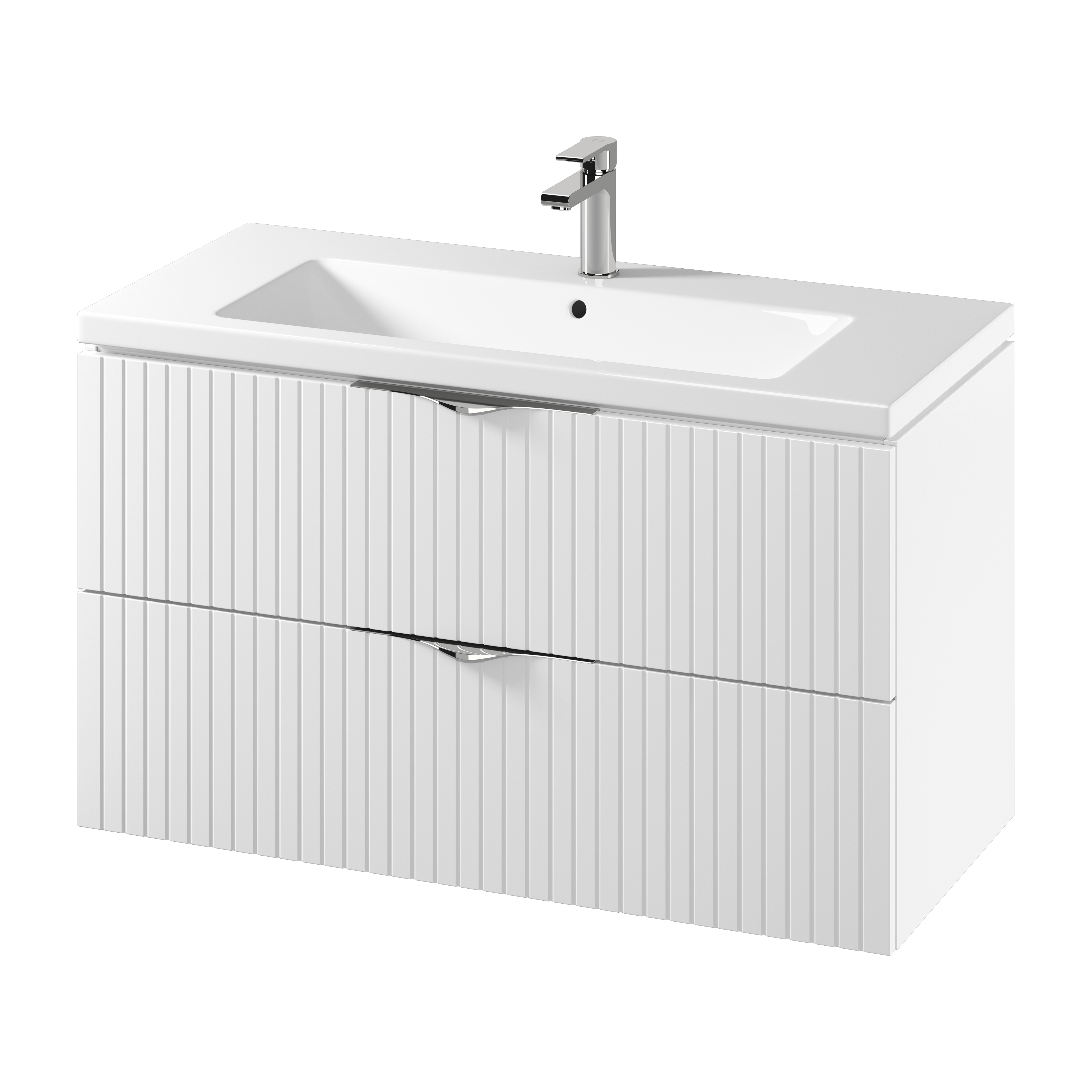 Darmowa Dostawa - Umywalka z szafką 100 cm białą Cersanit Tirso S801542