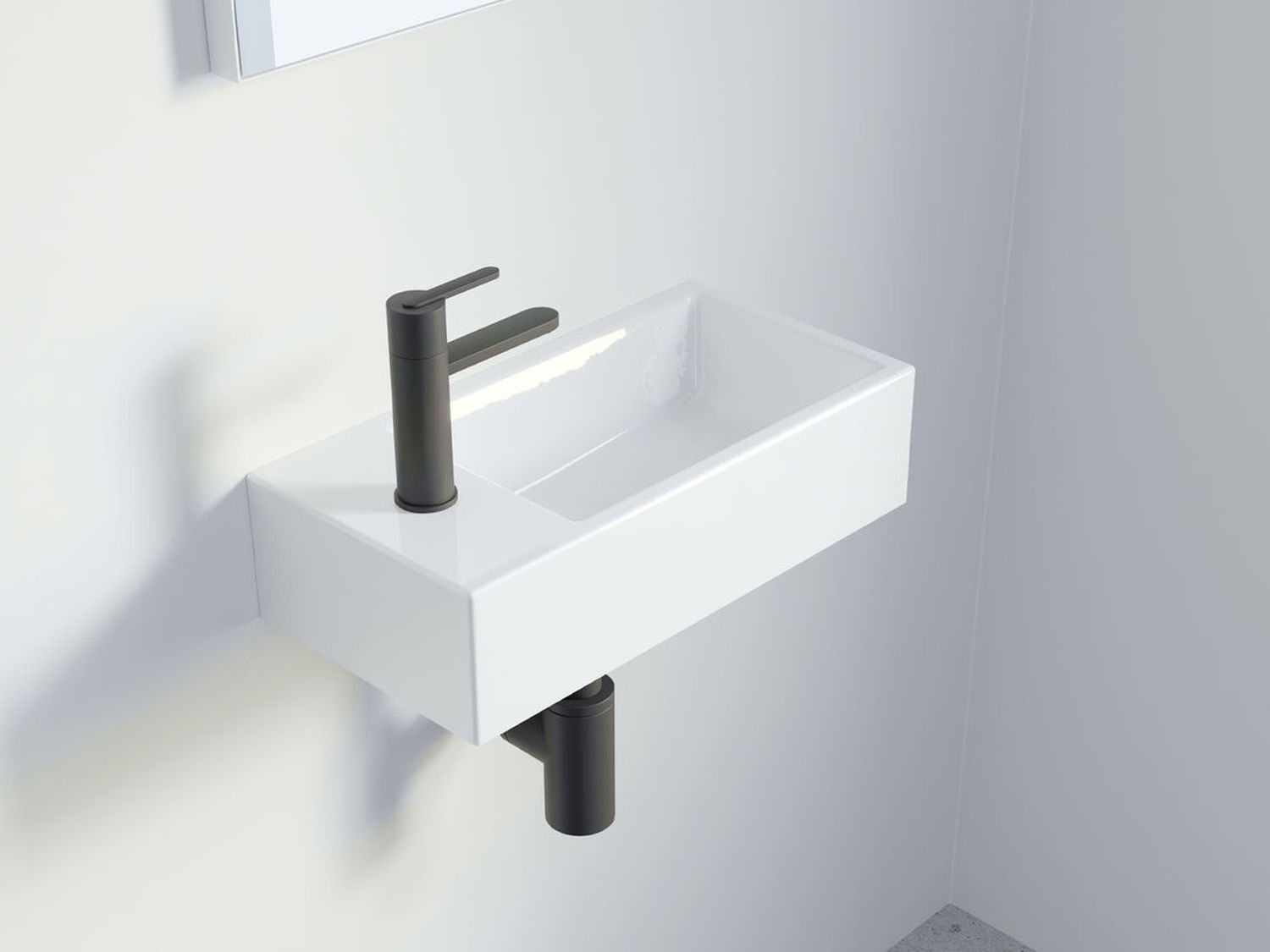 Darmowa Dostawa - Umywalka 41x20 cm prostokątna ścienna-meblowa biała Riho Livit Tiny Wash W012002005