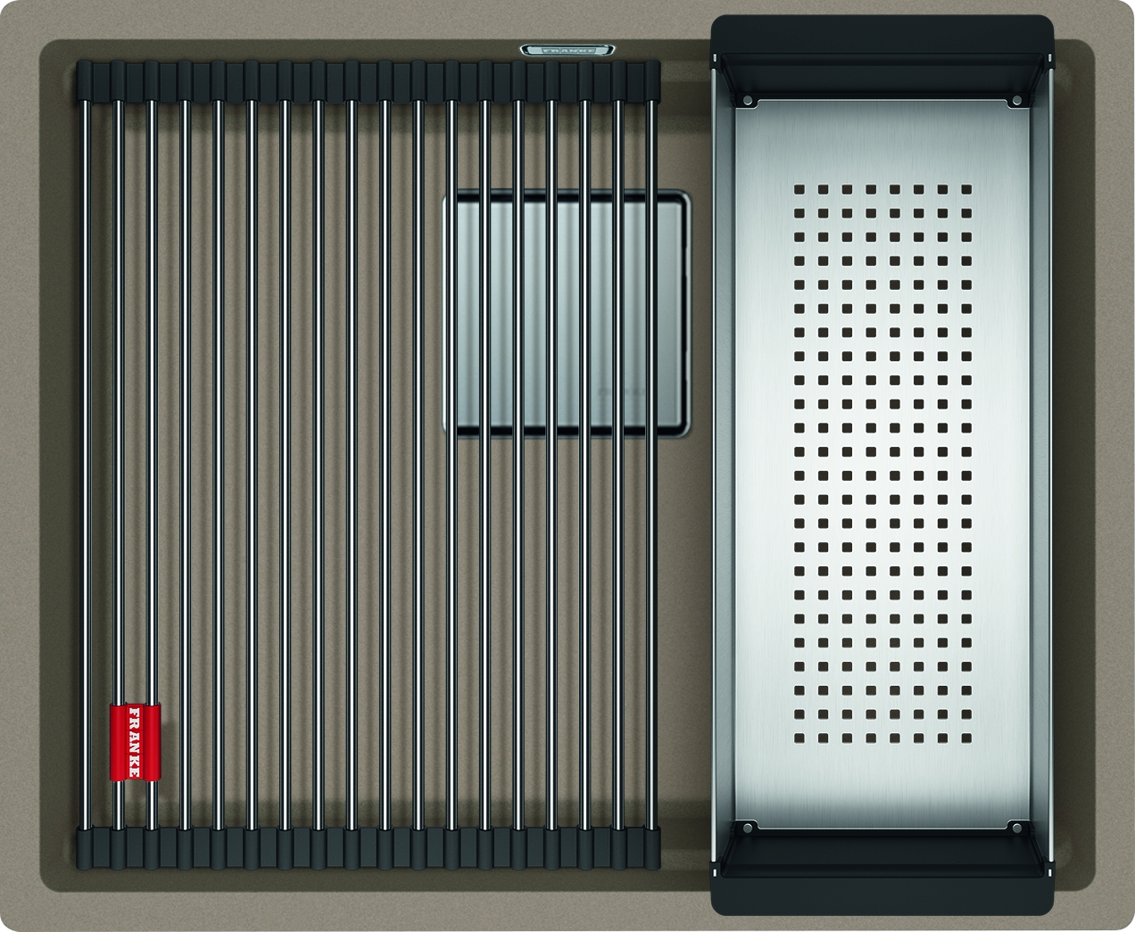 Darmowa Dostawa - Zlewozmywak granitowy 52x42 cm brązowy Franke Kanon 1250528613