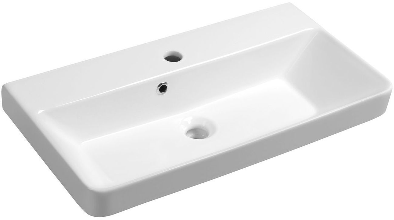 Darmowa Dostawa - Umywalka 70x37 cm prostokątna ścienna-meblowa-wpuszczana biała Sapho Thalie TH11070