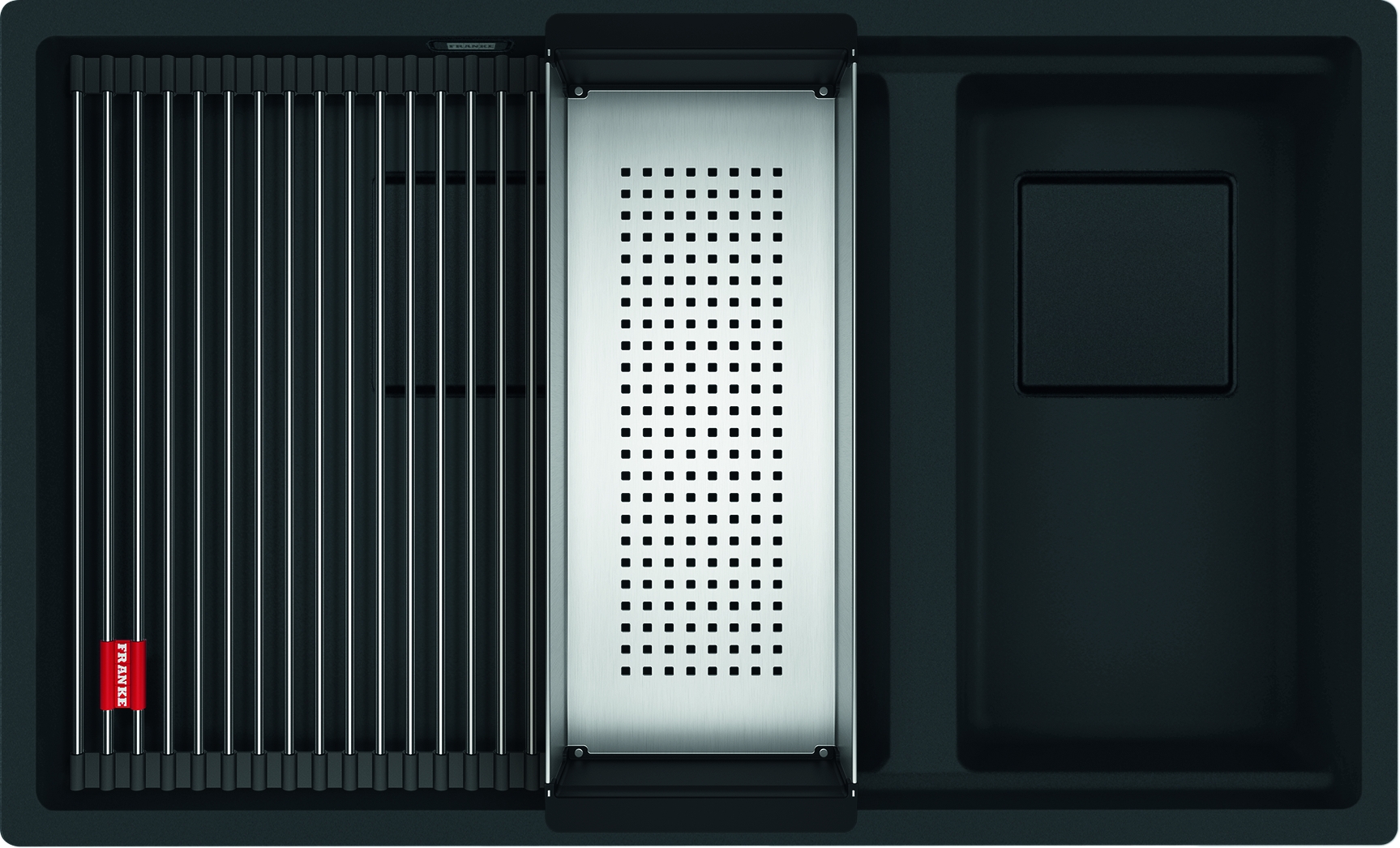 Darmowa Dostawa - Zlewozmywak granitowy 76x46 cm czarny Franke Kanon 1250721162