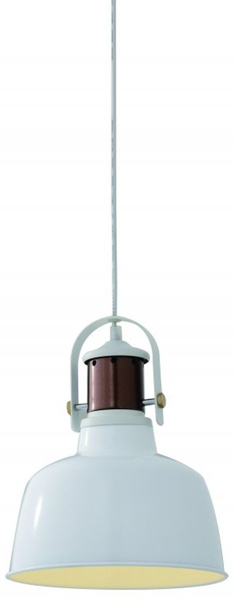 Darmowa Dostawa - Lampa wisząca 1x40 W biała GTV Noor OSNOOR00DEC