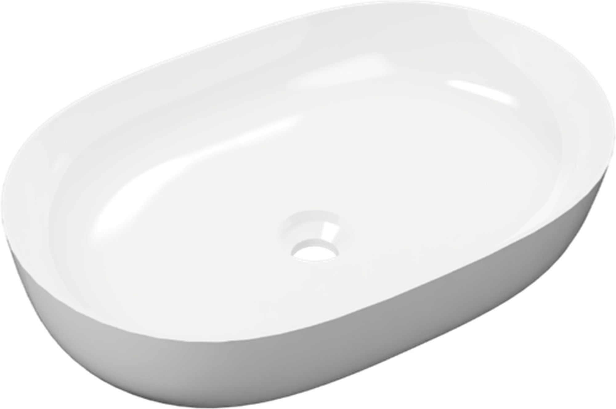 Darmowa Dostawa - Umywalka 51x36.5 cm owalna nablatowa biała Excellent Jima CEAC2001510WH