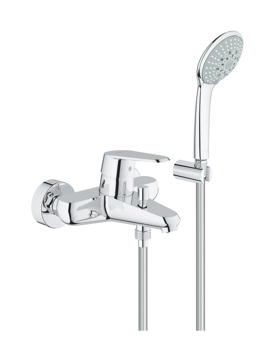 Darmowa Dostawa - Bateria wannowo-prysznicowa ścienna starlight chrome Grohe Eurodisc Cosmopolitan 33395002