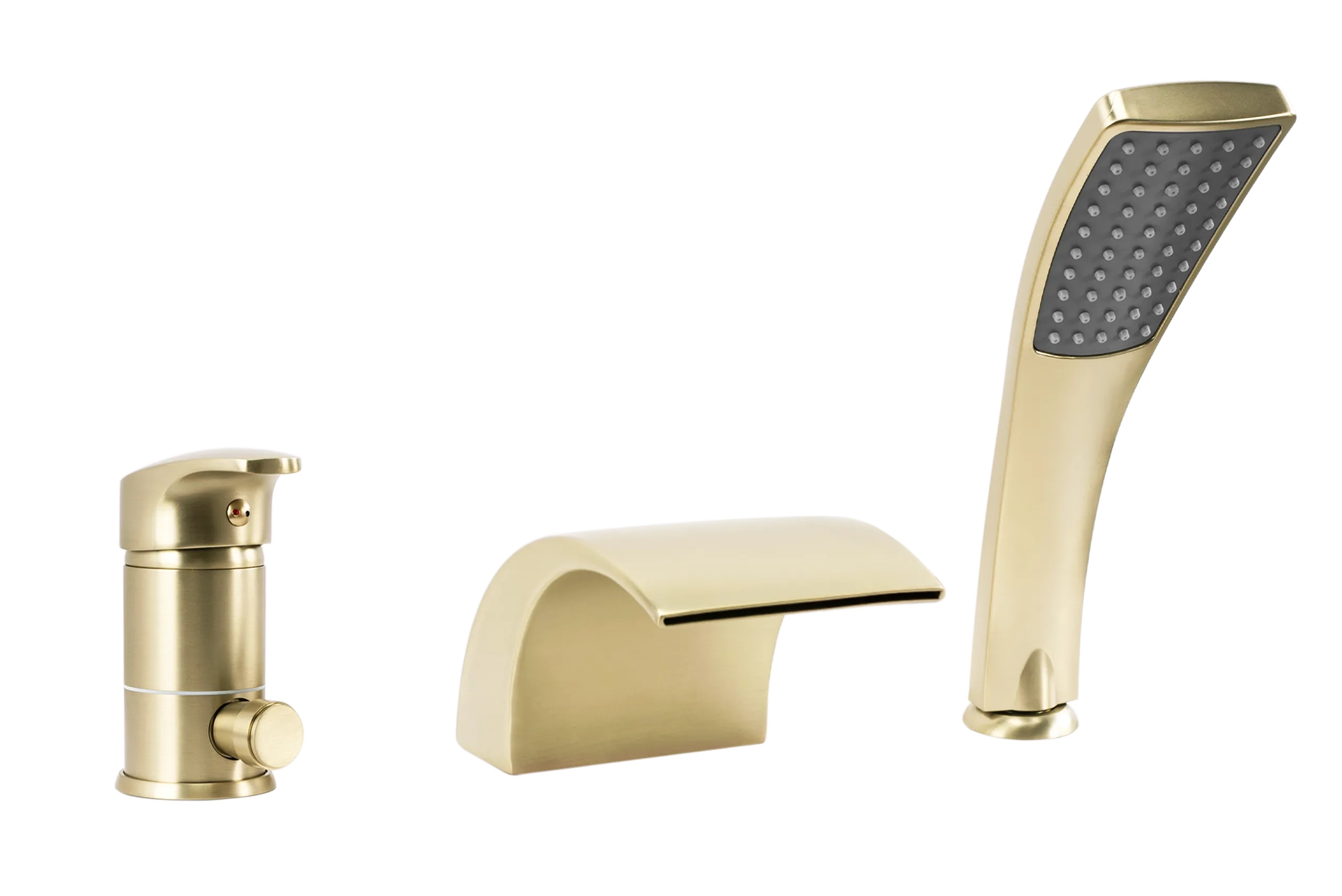 Darmowa Dostawa - Bateria wannowo-prysznicowa nawannowa złota Rea Riven REAB0494