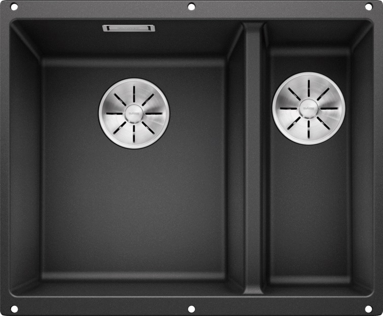 Darmowa Dostawa - Zlewozmywak granitowy 52.5x40 cm antracyt Blanco Subline 340/160-U 523548