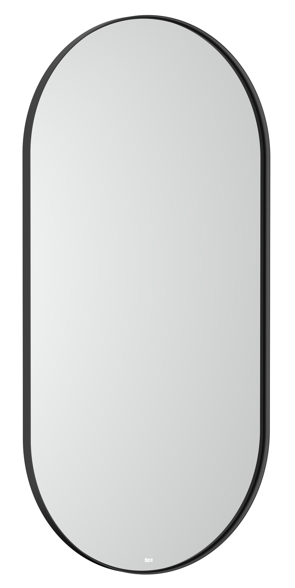 Darmowa Dostawa - Lustro 45x90 cm owalne z oświetleniem czarny Roca Luna A812428000