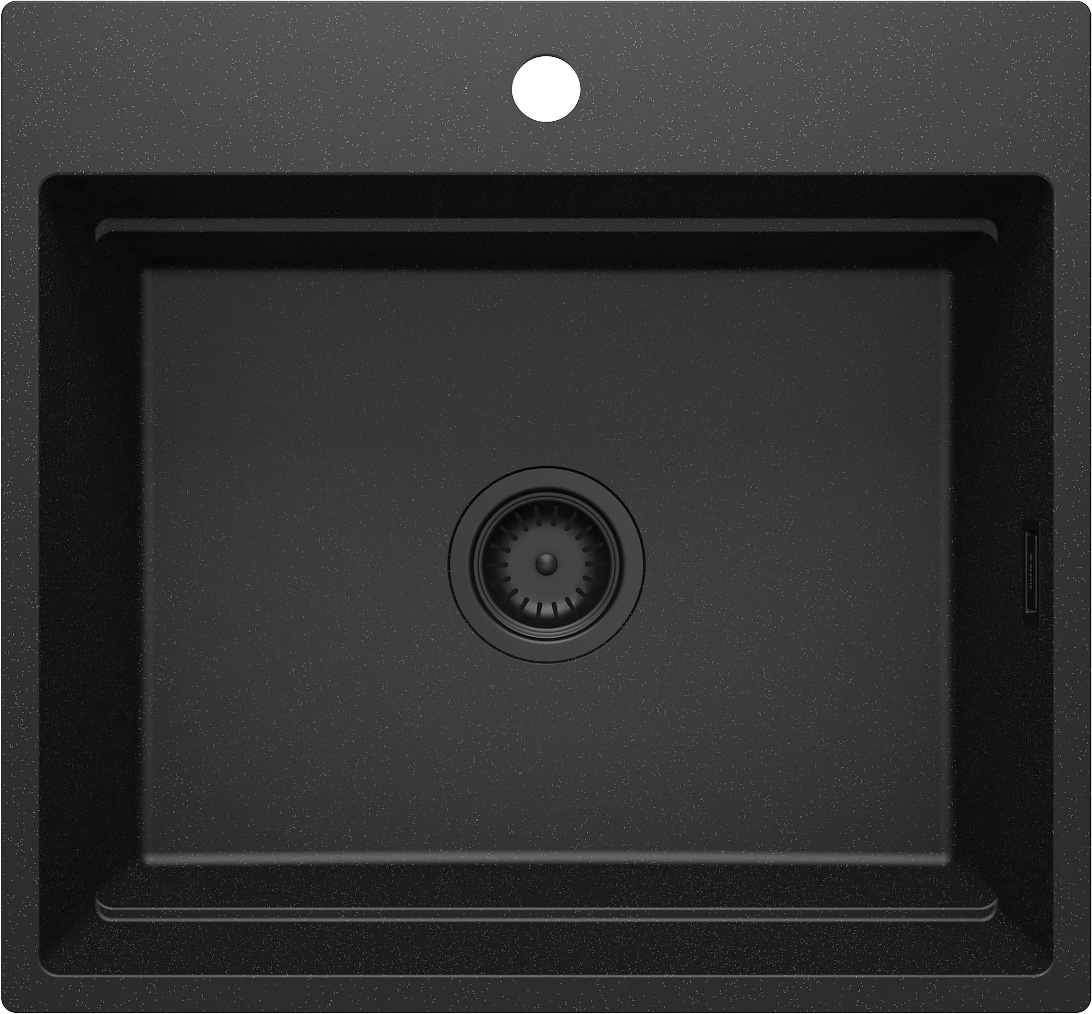 Darmowa Dostawa - Zlewozmywak granitowy 56x52 cm szary/grafitowy/onyx Deante Magnetic ZRMG10A