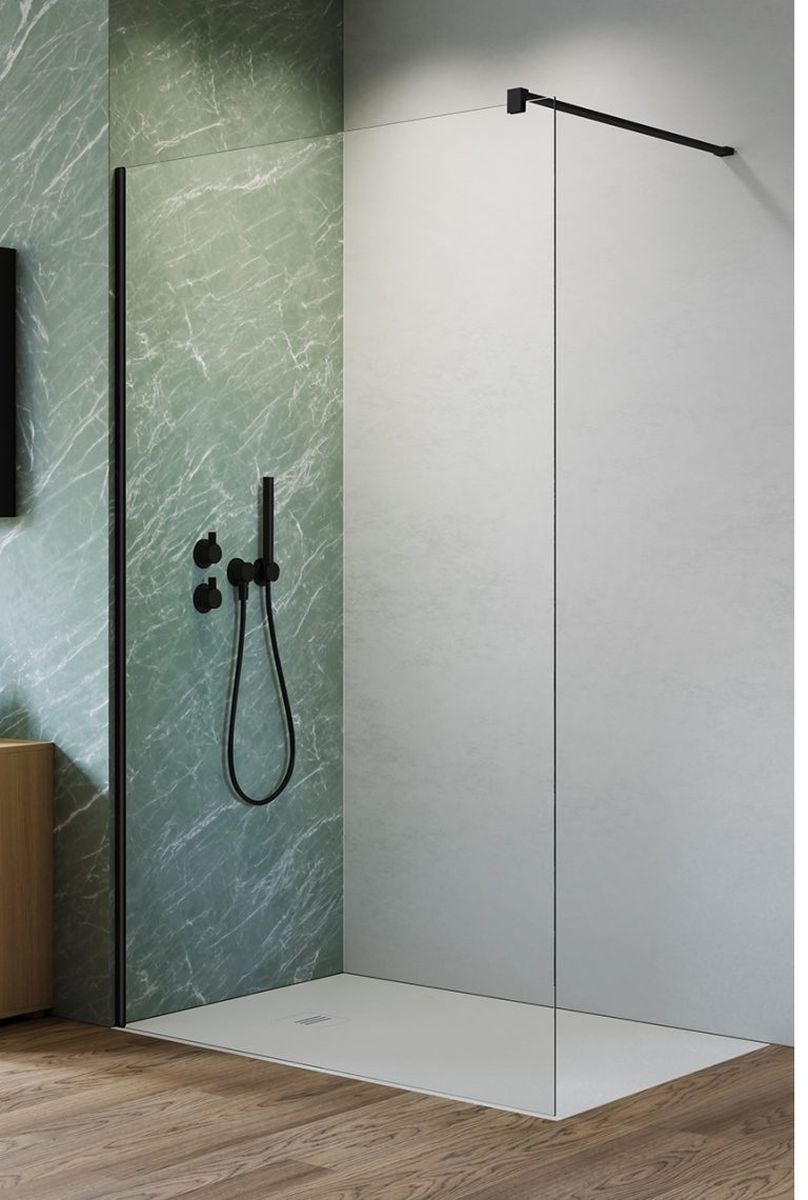 Darmowa Dostawa - Ścianka prysznicowa walk-in 110 cm Radaway Nes Black Walk-In II 100131105401