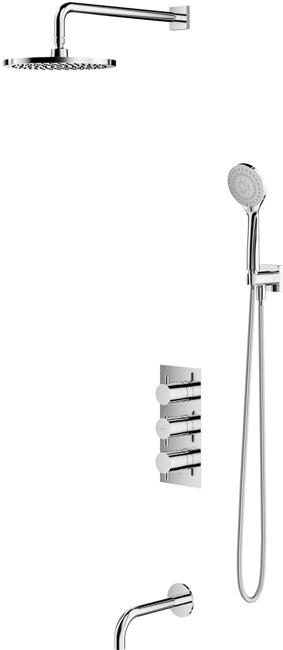 Darmowa Dostawa - Zestaw wannowo-prysznicowy podtynkowy termostatyczny chrom Omnires Y SYSYS02XCR