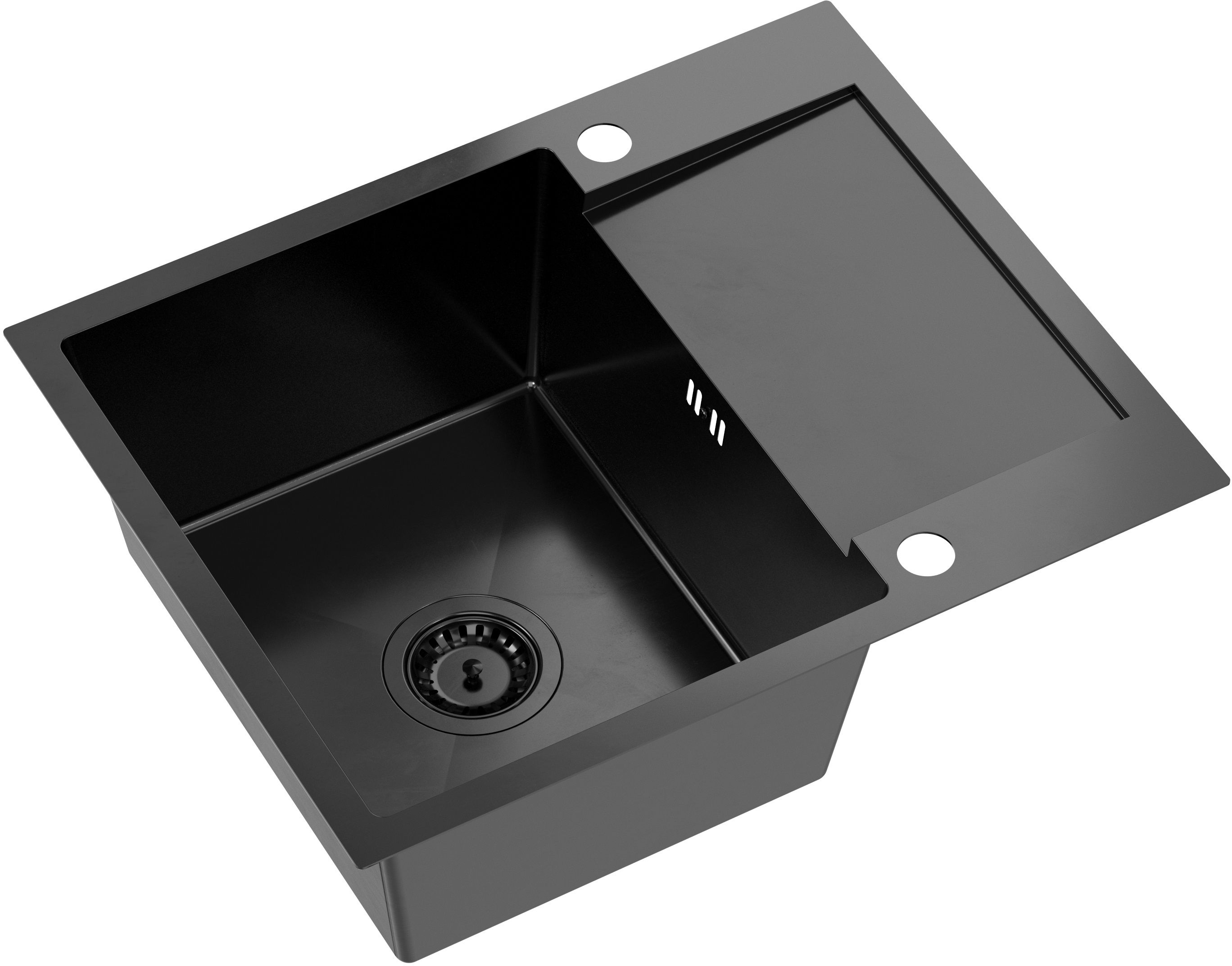 Darmowa Dostawa - Zlewozmywak stalowy 60x48 cm Quadron Luke ZH6048PVDBLM