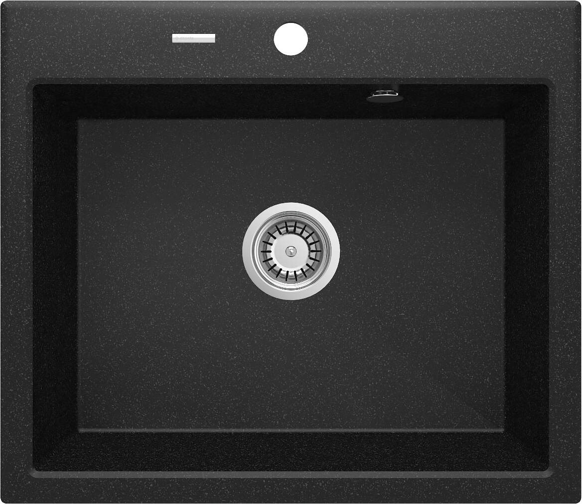 Darmowa Dostawa - Zlewozmywak granitowy 60x52 cm szary/grafitowy/onyx Deante Andante ZQN2103