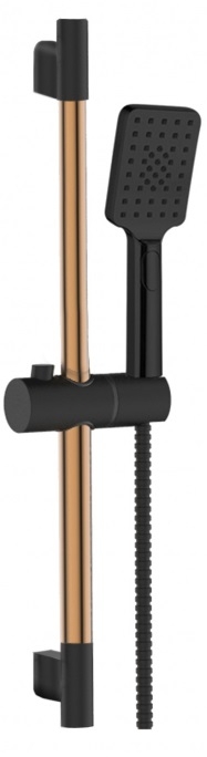 Darmowa Dostawa - Zestaw prysznicowy ścienny czarny Invena Midnight AU35014