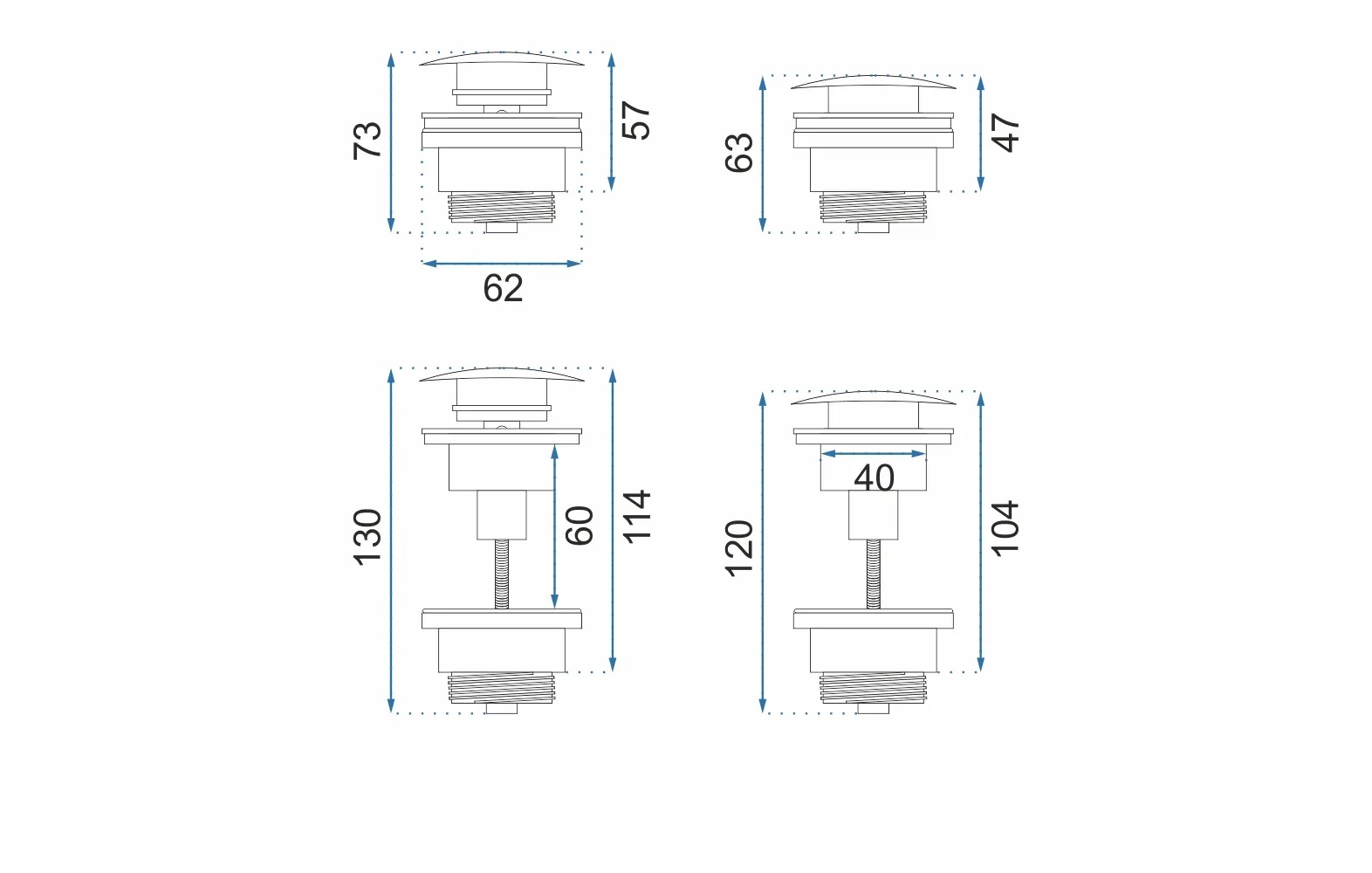 Darmowa Dostawa - Korek do umywalki złoty Rea REAA8110